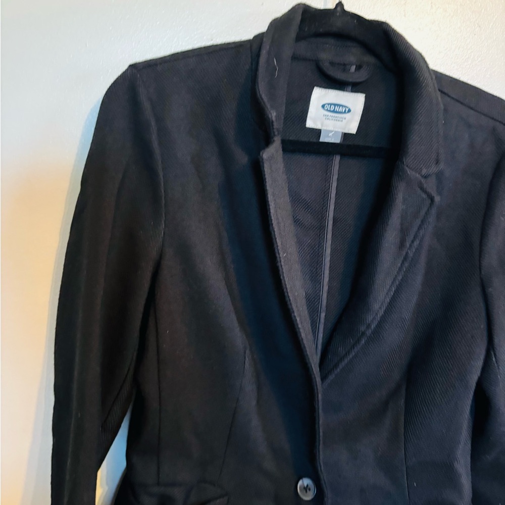Old Navy Basic Black Blazer With Front Button Siz… - image 3